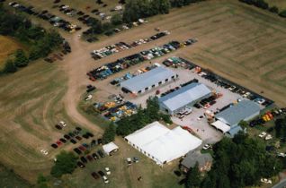 Arial shot of the auction site